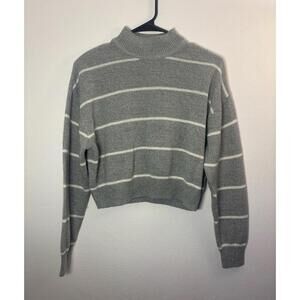 H&M Divided Stripe Mock-neck Sweater Size XS